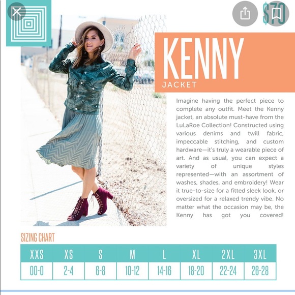 LuLaRoe 2x black Kenny Jean jacket - Picture 2 of 2